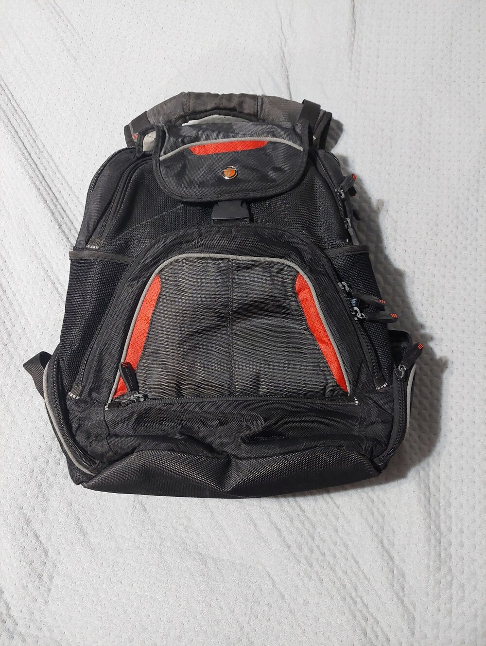 Targus Men's Black & Red Travel Backpack - Rugged Everyday Bag